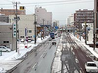 車道はまあまあいいけど、歩道がたいへん。