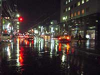 雨の夜は見難いですね。