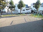 すべり台のてっぺんから。