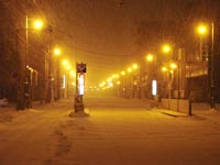 雪の降る夜。。。