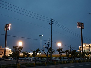ナイターけいりんの照明