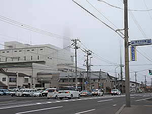 海霧ですっぽり。