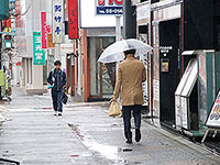 1月なのに雨!