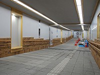 本町の地下歩道補修工事