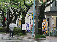 雨の週末?