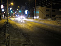 道路がつるつる。。。