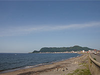 青空の大森浜