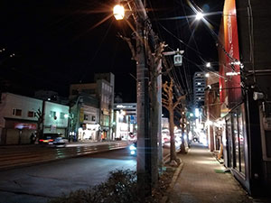 夜の街に灯 