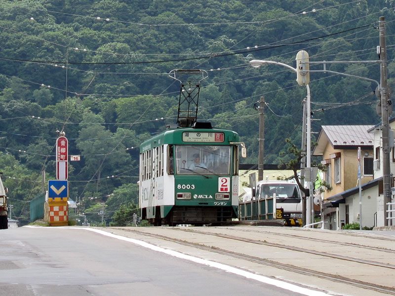 市電青柳町電停付近