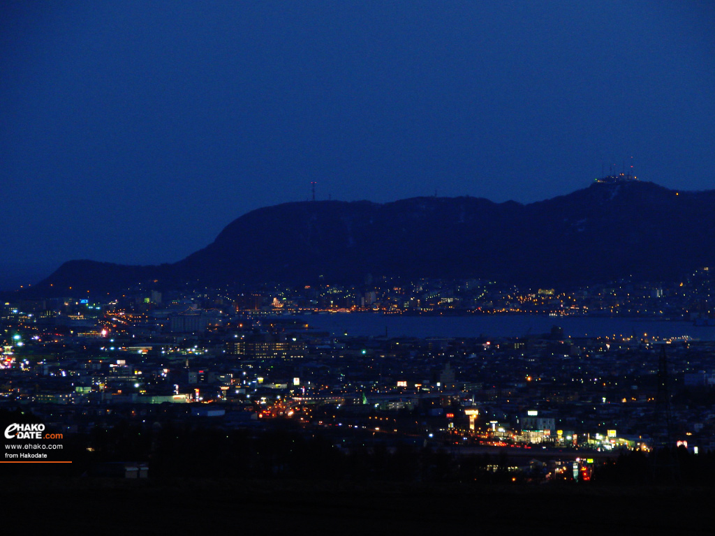 函館裏夜景 桔梗町農道 函館フォト散歩壁紙 函館市 道南地域ポータル E Hakodate