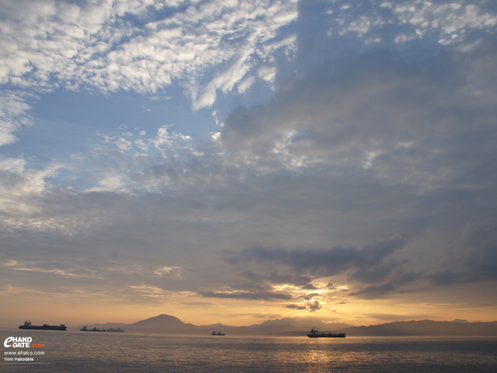 函館湾の夕景、その2