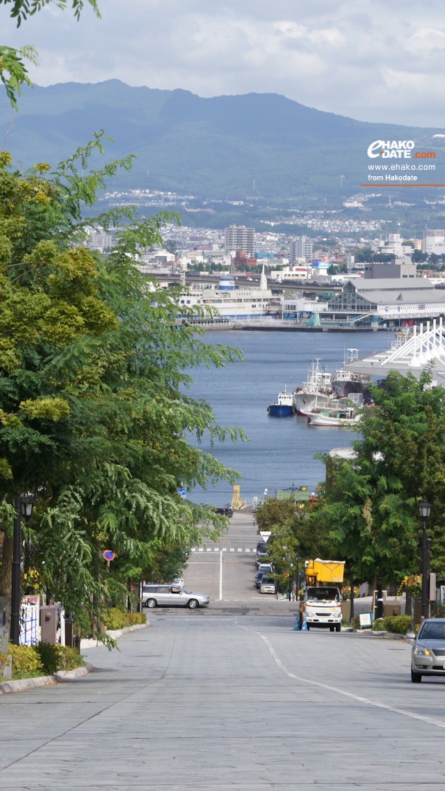 夏の八幡坂 函館フォト散歩壁紙 函館市 道南地域ポータル E Hakodate