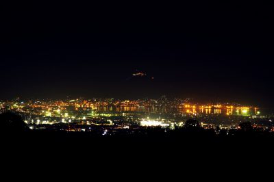 函館裏夜景（石川町農道）